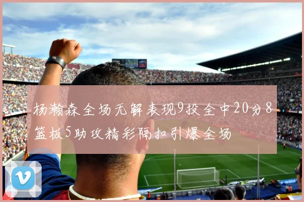 杨瀚森全场无解表现9投全中20分8篮板5助攻精彩隔扣引爆全场